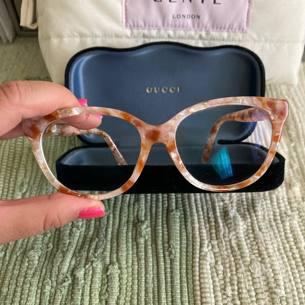 Gucci Women's eyeglasses- Brown and Cream - Picture 6 of 10